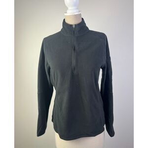 Eddie Bauer‎ Black Fleece Quarter Zip Pullover Sweater Outdoor Athletic Layer L